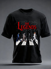Retro-T-Shirt für Herren mit legendärem Rockband-Print – das perfekte Geschenk für Fans