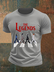 Retro-T-Shirt für Herren mit legendärem Rockband-Print – das perfekte Geschenk für Fans