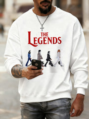 Retro-Sweatshirt für Herren mit klassischem Aufdruck einer legendären Rockband – das perfekte Geschenk für Fans