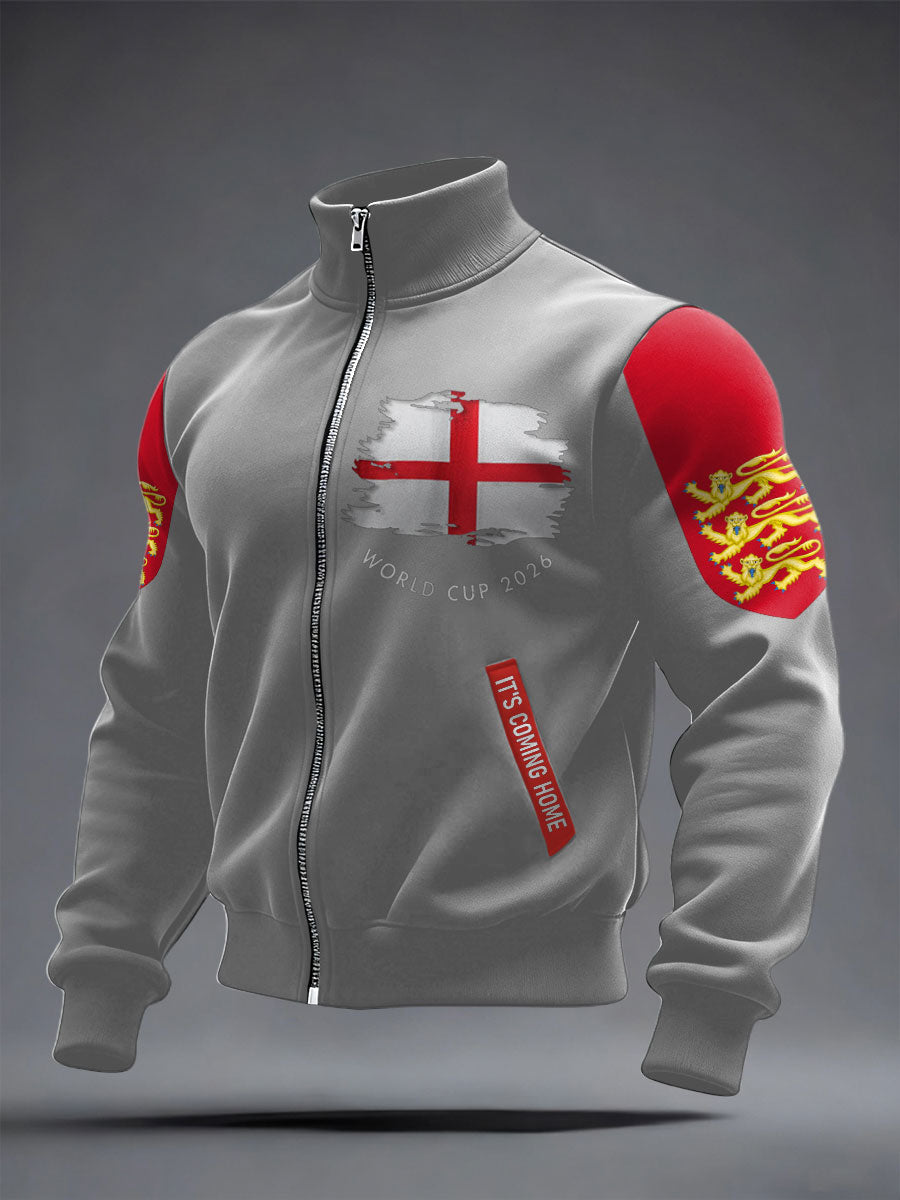Unisex UK Football Lover England It's Coming Home 2026 Printed Coat
