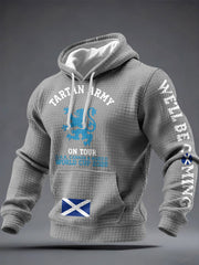 Herren-Hoodie mit Aufdruck „UK Football Lover Scotland We'll Be Coming 2026“