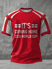 Unisex UK Football Lover England It's Coming Home 2026 Printed Coat