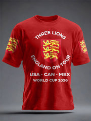 Unisex UK Football Lover England It's Coming Home 2026 Printed T-shirt