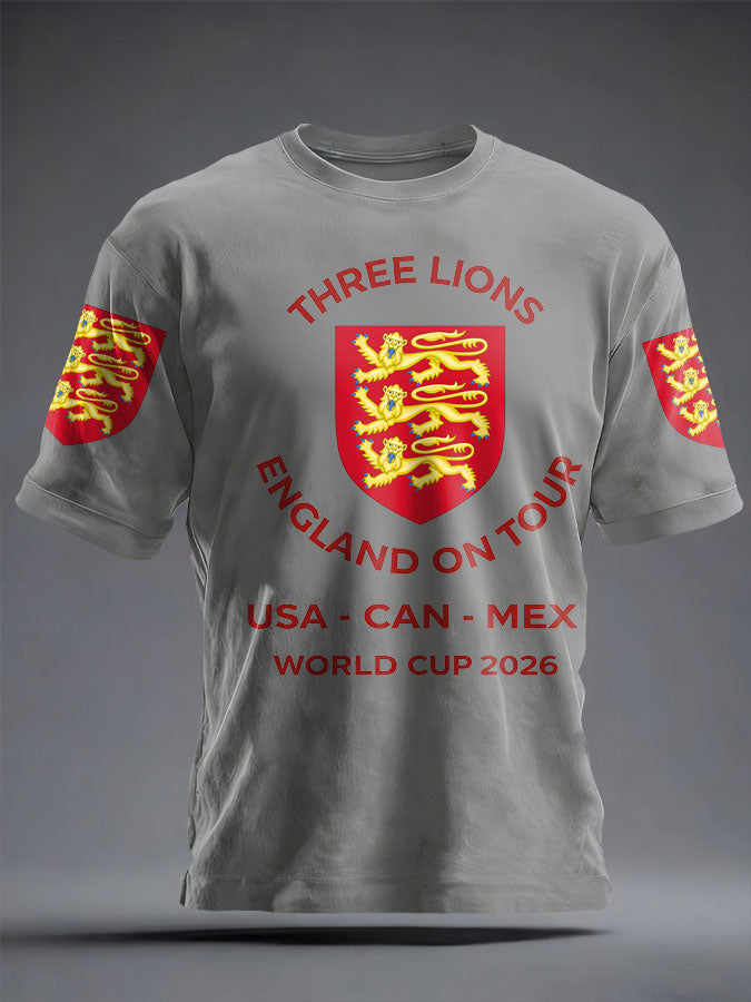 Unisex UK Football Lover England It's Coming Home 2026 Printed T-shirt