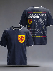 Men's UK Football Lover Scotland We'll Be Coming 2026 Printed  short sleeves t-shirt