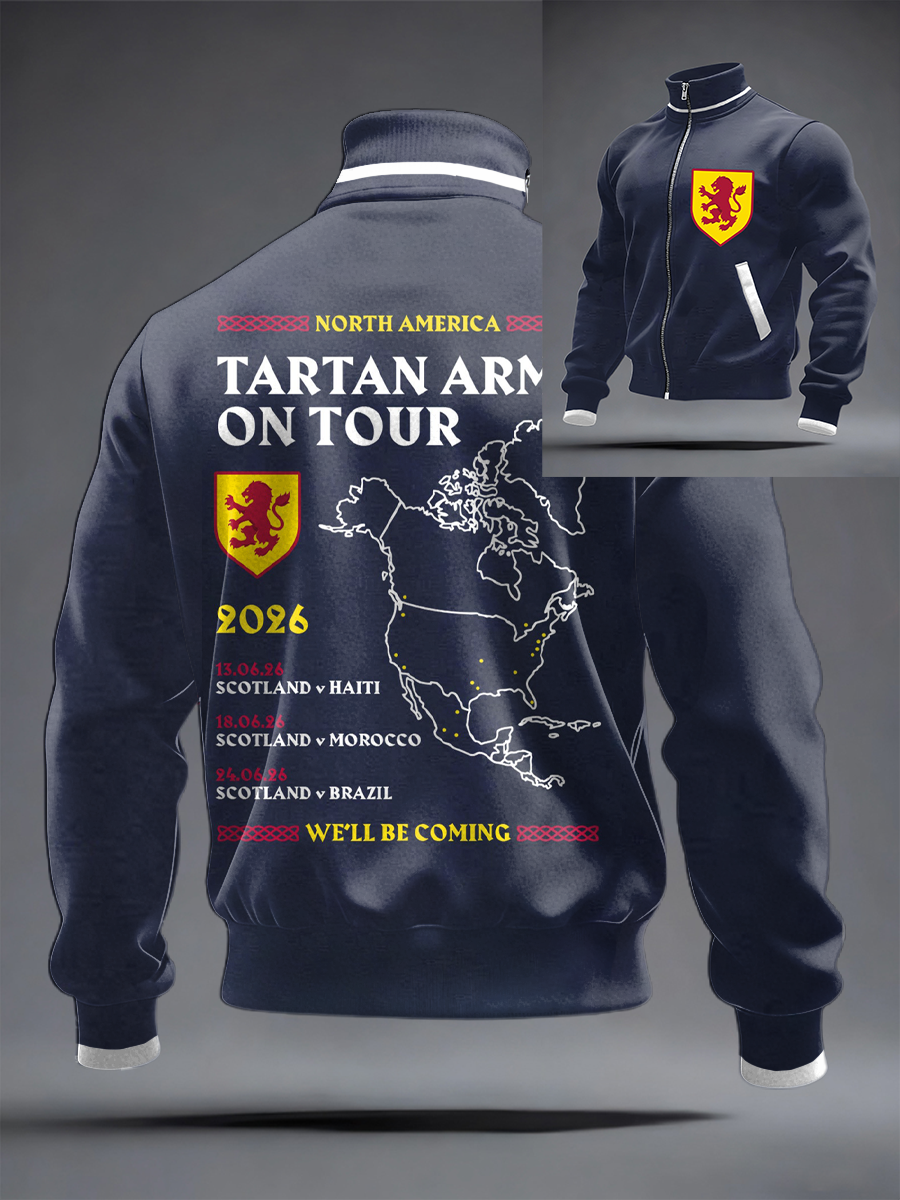 Herren-Fußballtrikot „UK Football Lover Scotland We'll Be Coming 2026“