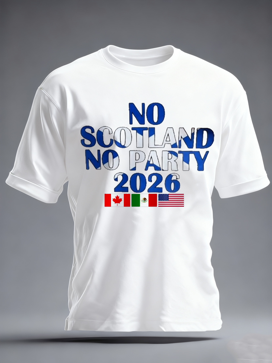 Men's UK Football Lover 2026 Printed imitation cotton short-sleeved T-shirt