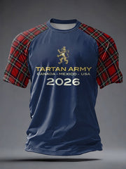 Herren-T-Shirt mit kurzen Ärmeln für Fußballfans aus Großbritannien und Schottland