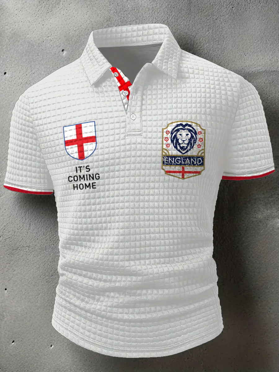 Herren-Freizeittops mit Aufdruck „England-Fußballfan – Es kommt nach Hause 2026“