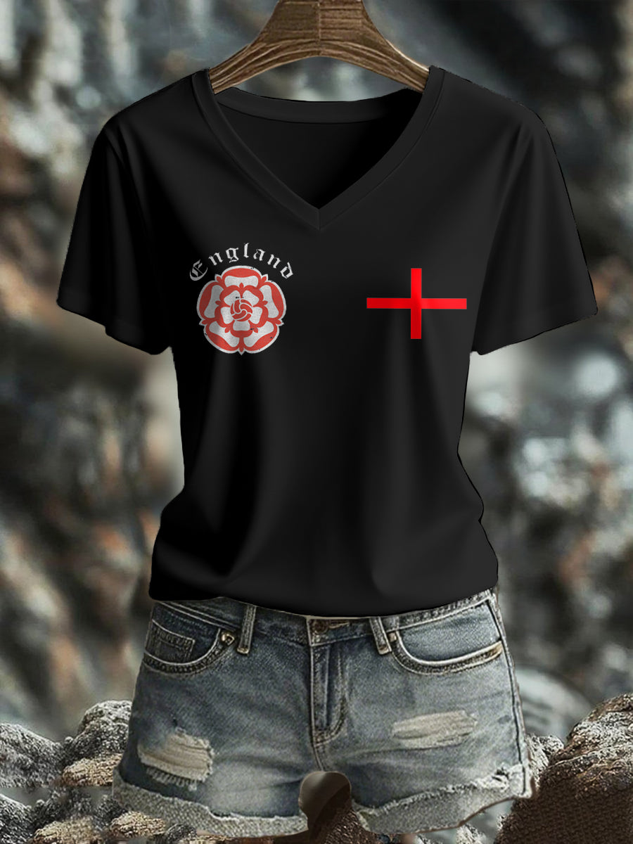 Women's England Football Lover It's Coming Home 2026 Printed T-shirt