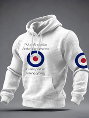 Karierter Baumwoll-Hoodie für Herren, UK Mods, Musikliebhaber