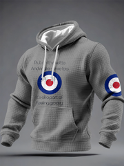 Karierter Baumwoll-Hoodie für Herren, UK Mods, Musikliebhaber