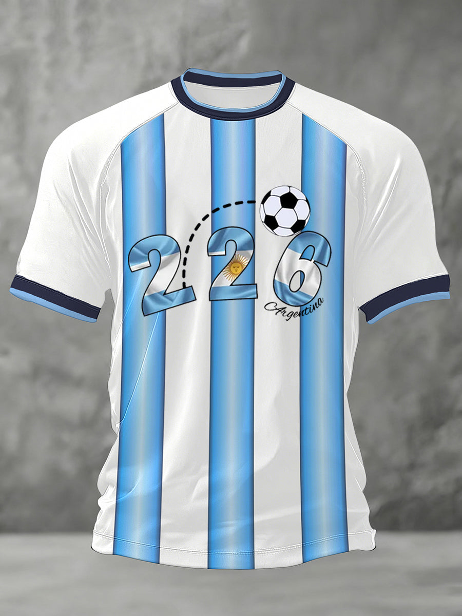 Men's 2026 Soccer Game Gift For Soccer Fans Casual Tee