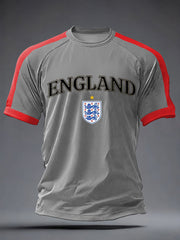Men's UK Football Lover England  2026 Printed short sleeve t-shirt