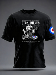 Men's UK Mods Music Lover imitation cotton short-sleeved T-shirt