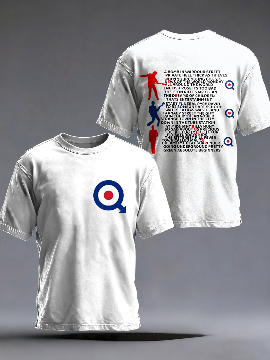 Kurzarm-T-Shirt für britische Mods und Musikliebhaber