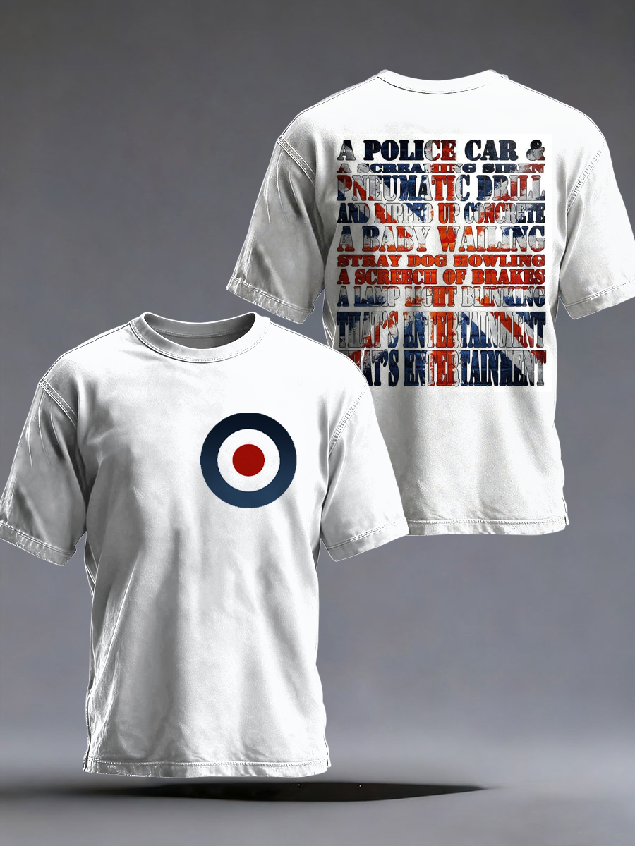 Kurzarm-T-Shirt für britische Mods und Musikliebhaber
