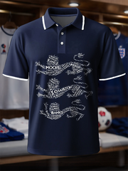 Men's UK Football Lover England Printed polo shirt