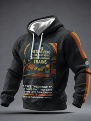 Karierter Baumwoll-Hoodie für Herren, UK Mods, Musikliebhaber