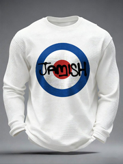 Herren-Langarmshirt mit Waffelstruktur, passend für Musikliebhaber aus Großbritannien (Mods).