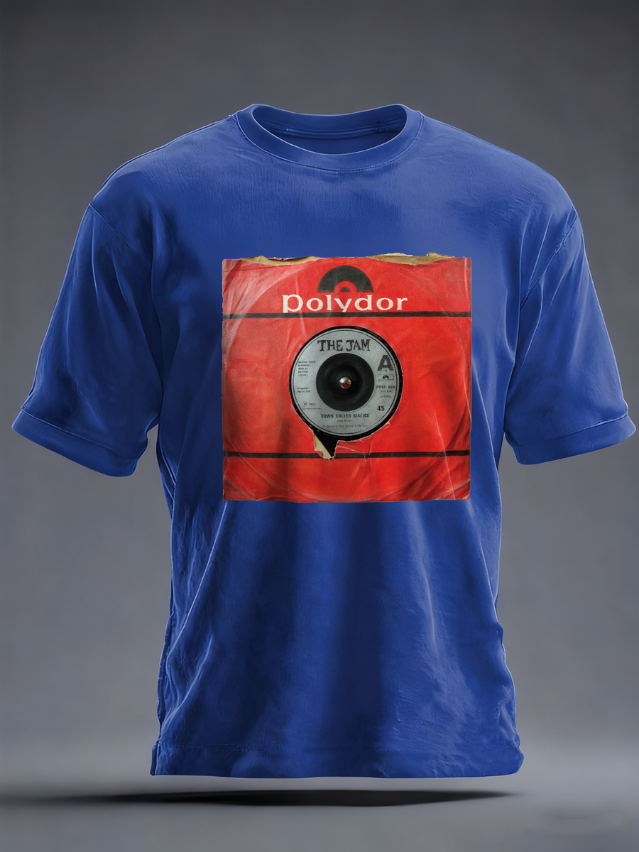 Men's UK Mods Music Lover imitation cotton short-sleeved T-shirt