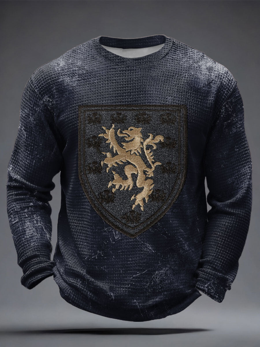 Schottisches Fußball-Trikot für Herren mit Tartanmuster und Waffelpiqué-Print