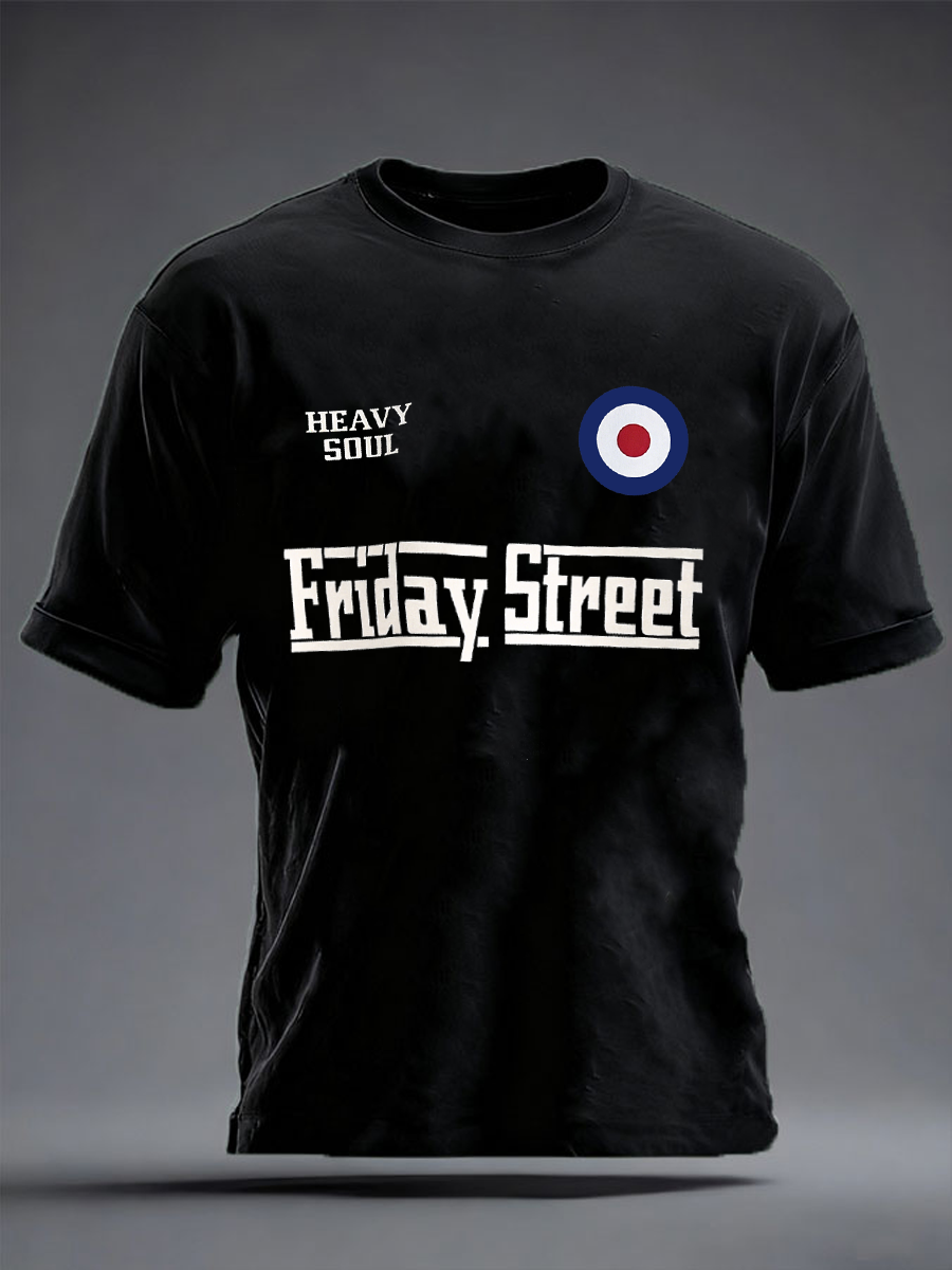 Men's Friday street paul weller imitation cotton short-sleeved T-shirt