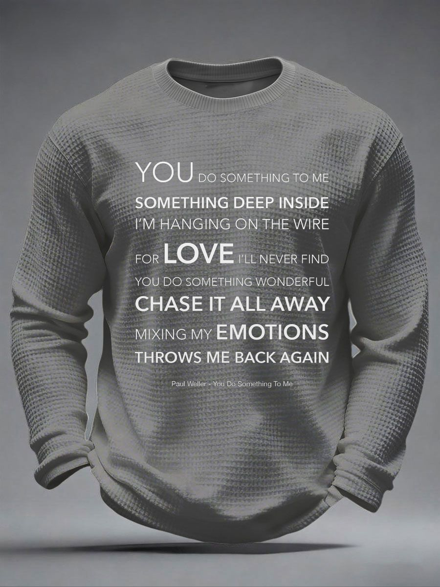 Men's UK Mods Music Lover Waffle Long Sleeve T-Shirt