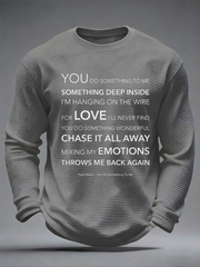 Men's UK Mods Music Lover Waffle Long Sleeve T-Shirt