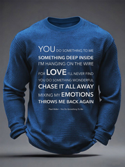 Men's UK Mods Music Lover Waffle Long Sleeve T-Shirt