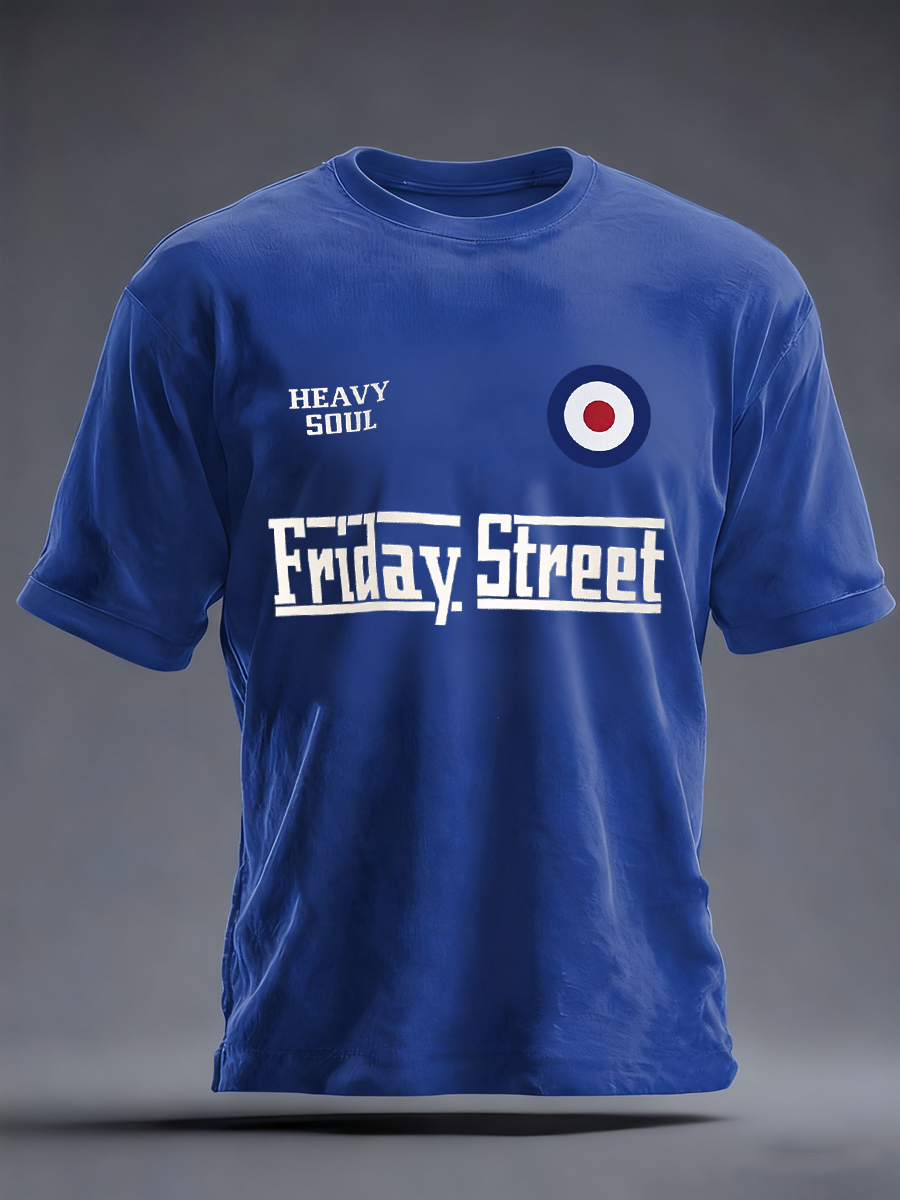 Men's Friday street paul weller imitation cotton short-sleeved T-shirt