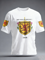 Men's UK Football Lover Scotland Printed  imitation cotton short-sleeved T-shirt