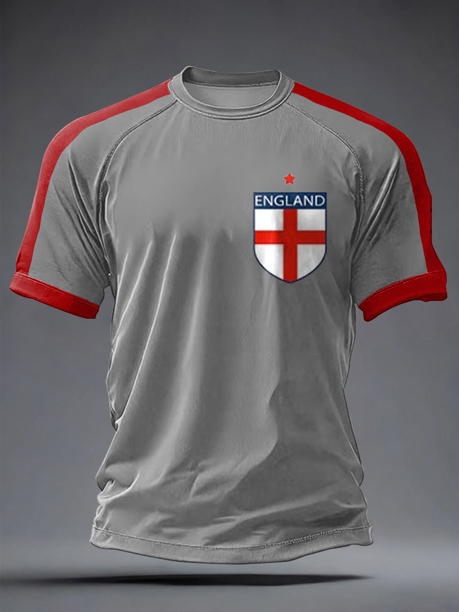 Men's UK Football Lover England Printed short sleeve t-shirt