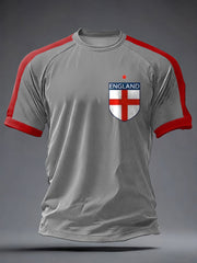 Men's UK Football Lover England Printed short sleeve t-shirt