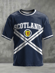Men's UK Football Lover Scotland Printed short sleeves t-shirt