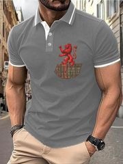 Men's UK Football Lover Scotland Printed polo shirt