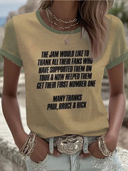 Women's UK Mods Music Lover short-sleeved T-shirt