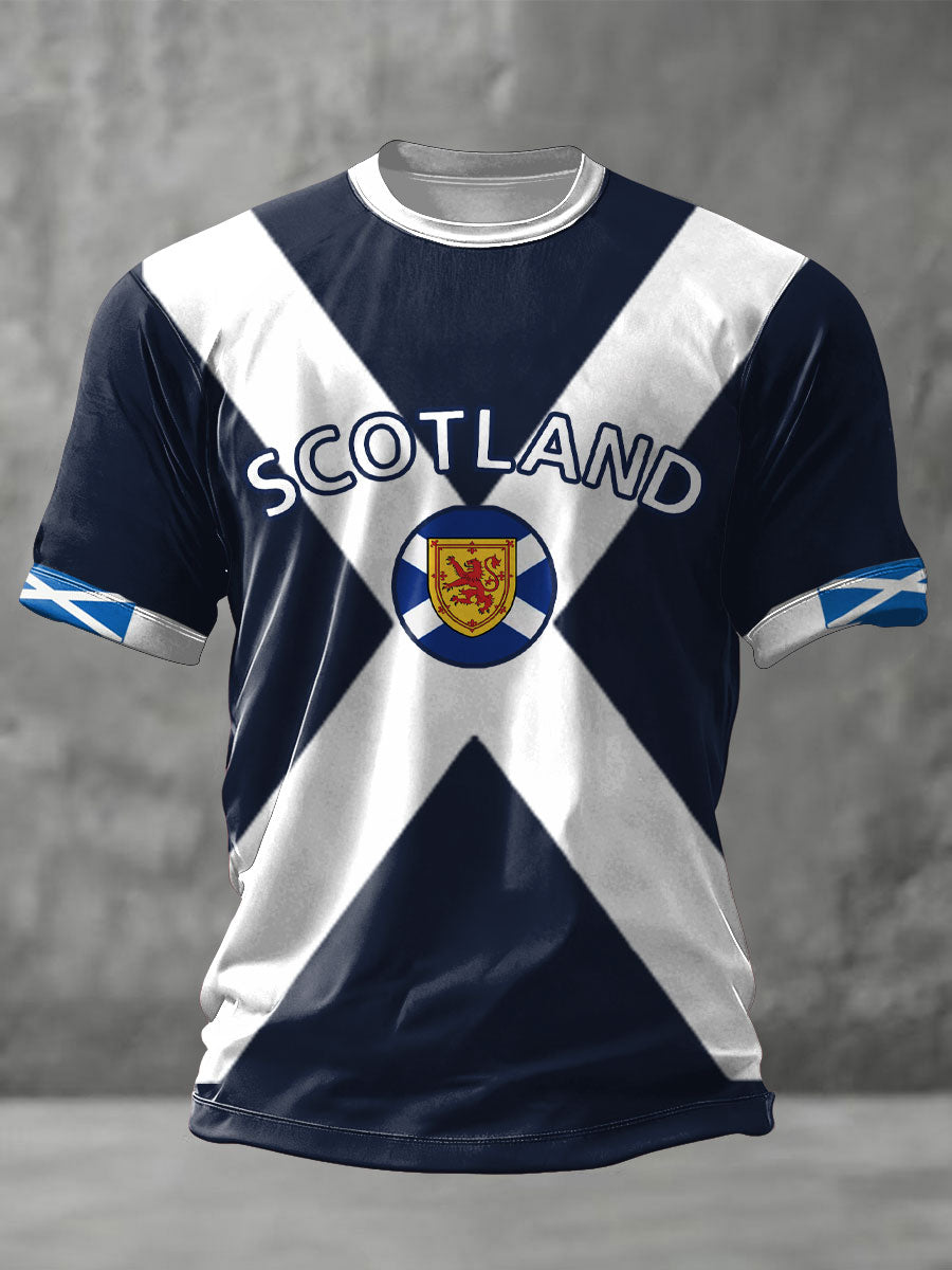Unisex Scotland Football Lover Tartan Army Printed T-shirt