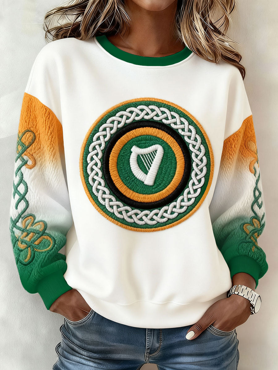 Women's St.Partrick's Day Irish Mods Music Lover Printed Sweatshirt