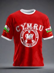 Unisex-T-Shirt mit Aufdruck „Wales Rugby Lover CYNRU“