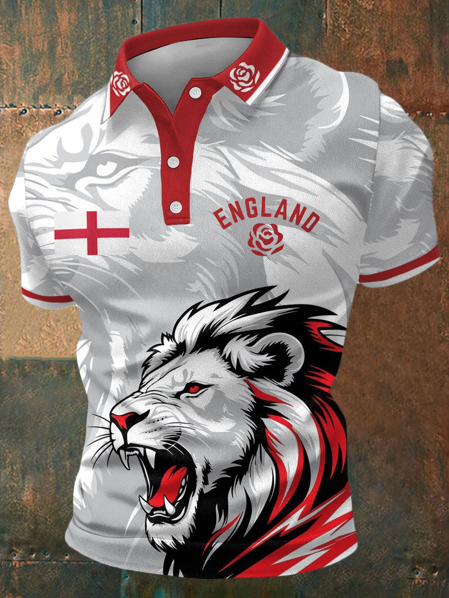 Herren-Freizeittops mit Aufdruck für Rugby-Fans aus England