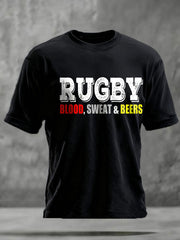 Unisex Rugby-Fan-T-Shirt mit Aufdruck