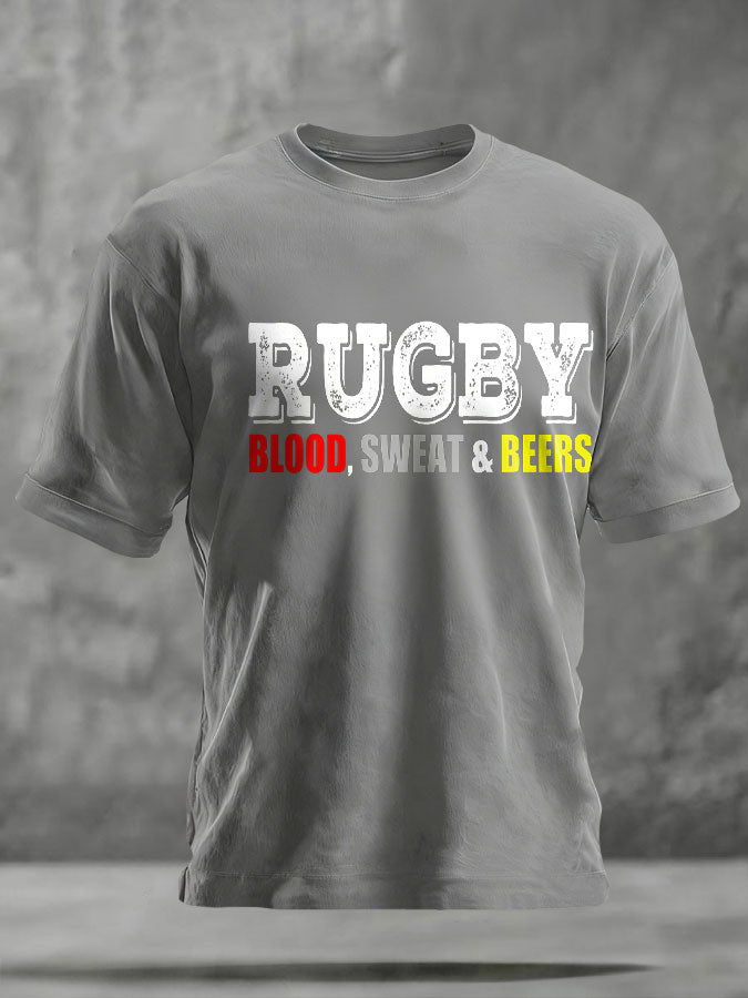 Unisex Rugby-Fan-T-Shirt mit Aufdruck