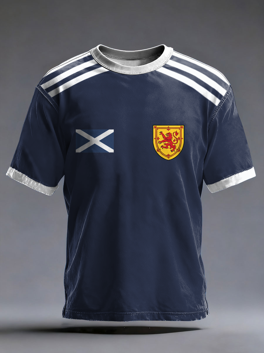 Men's UK Football Lover Scotland Printed short sleeves t-shirt