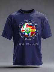 Men's UK Football Lover Scotland Printed imitation cotton short-sleeved T-shirt