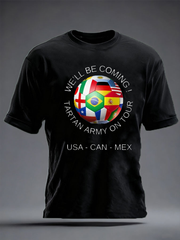 Men's UK Football Lover Scotland Printed imitation cotton short-sleeved T-shirt