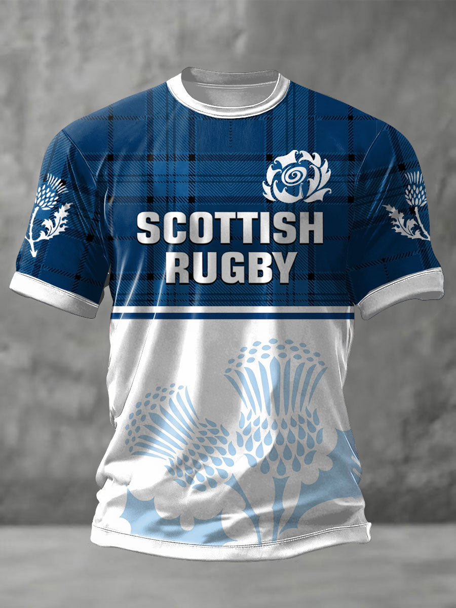 Men's Scotland Rugby Lover Printed T-shirt