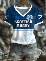 Women's Scotland Rugby Lover Printed T-shirt