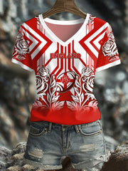 Women's England Rugby Roses Printed T-shirt