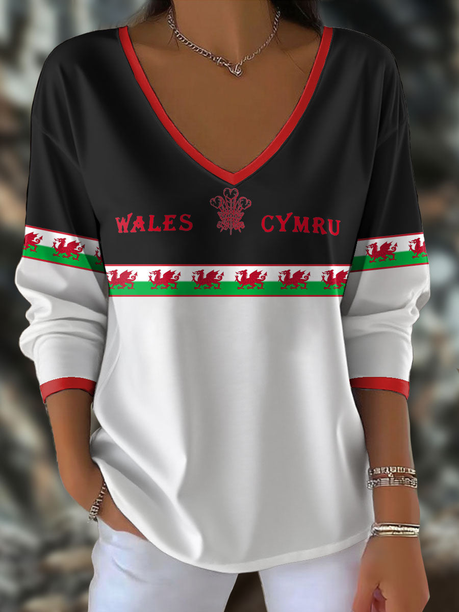 Women's Welsh Rugby Lover Printed Tops